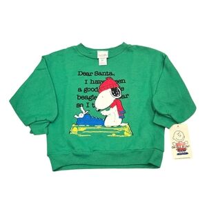 RARE Charlie Brown And Gang Snoopy "Letter To Santa" Crewneck